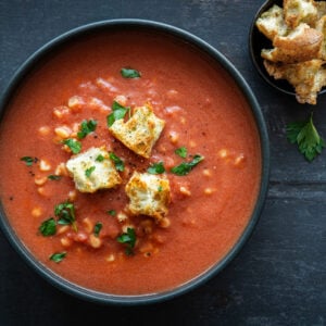 7. Crème de tomates et pâtes alphabet  - 1 litre